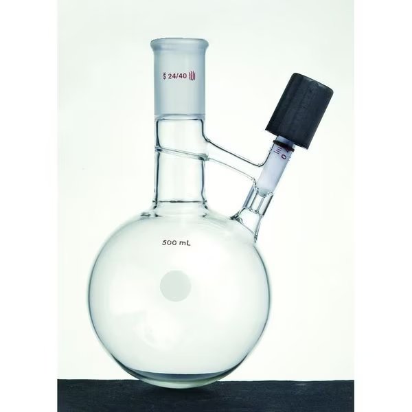 FLASK, SOLVENT TRANSFER/STORAGE, 24/40, 250mL, 0-8mm., Synthware, Mfr#: F484258